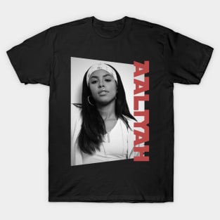 aaliyah classic portrait T-Shirt